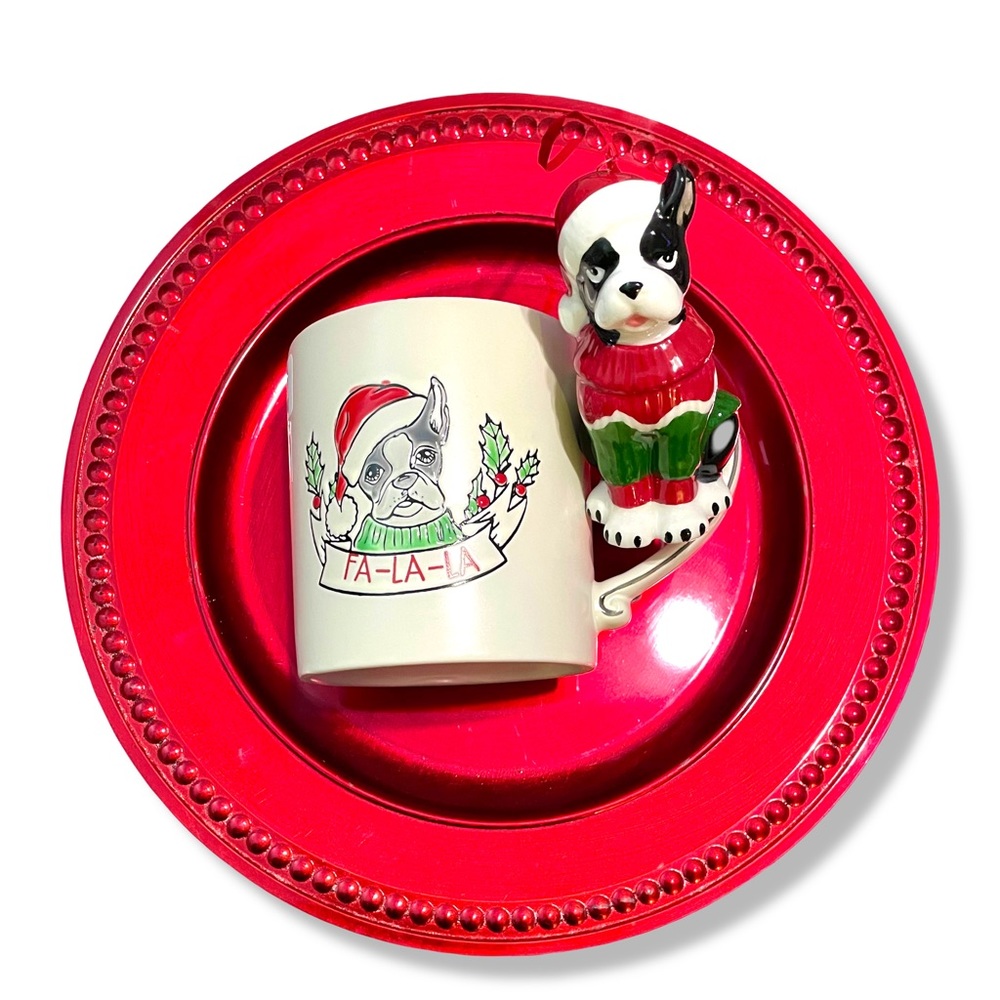 2pc Ornament + Mug Set ❅ Frenchie FA-LA-LA